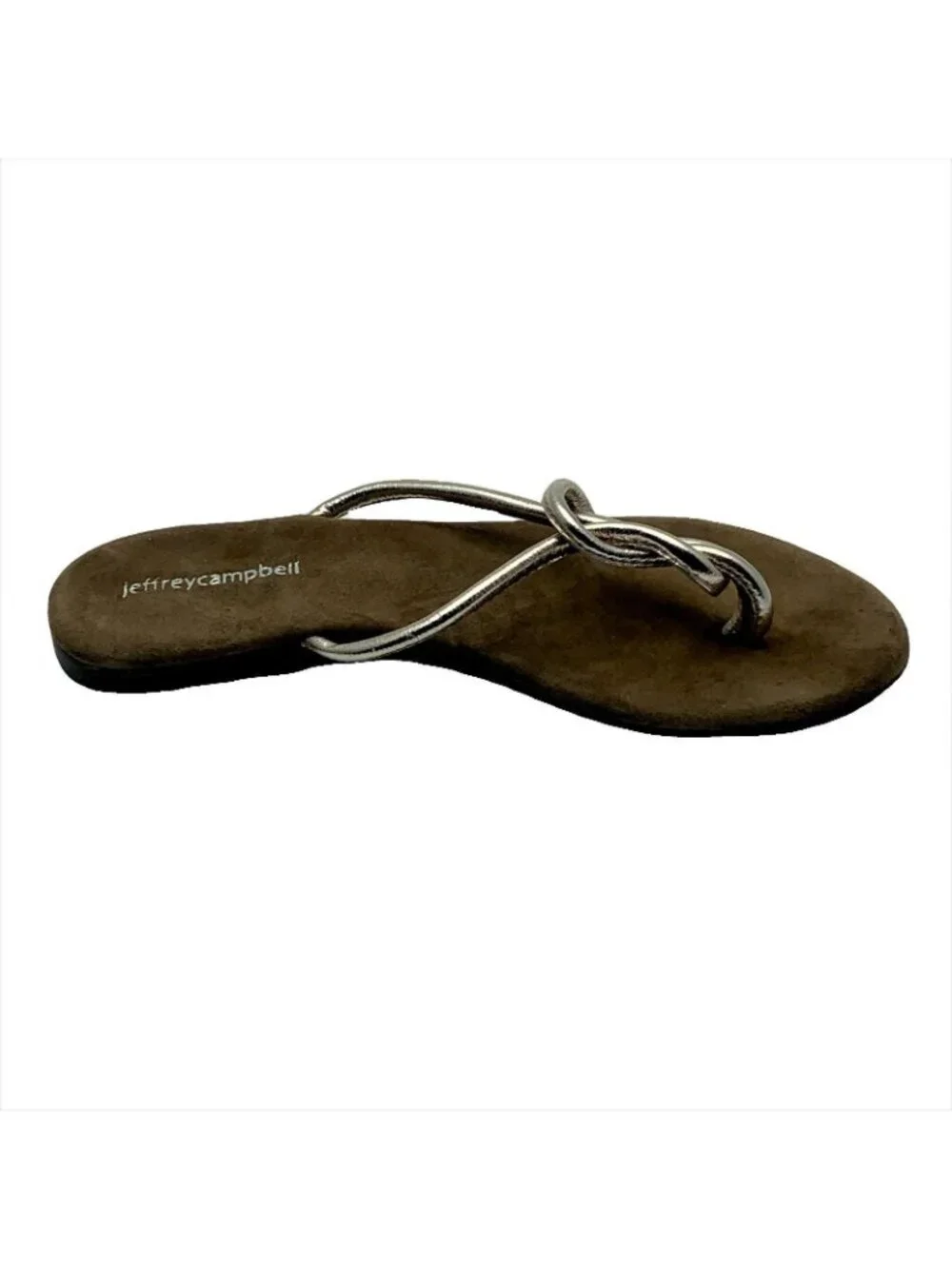 Jeffrey Campbell Womens Tan & Silver Sandals Size 6